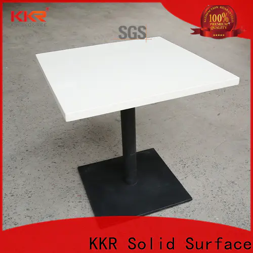 KKR Solid Surface luxury marble dining table best manufacturer for sale