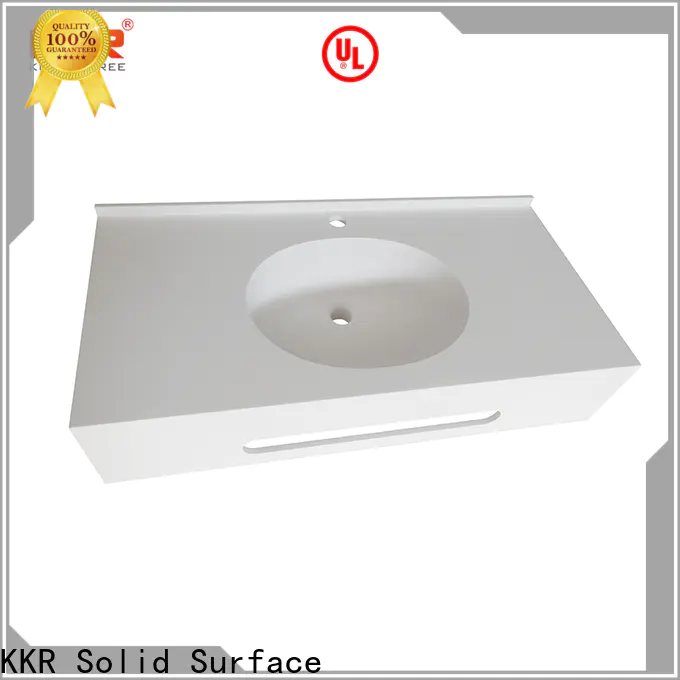 customized solid surface bathroom countertops manufacturing on sale
