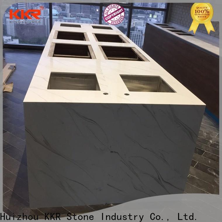 KKR Solid Surface factory price kitchen quartz countertops personalized for promotion