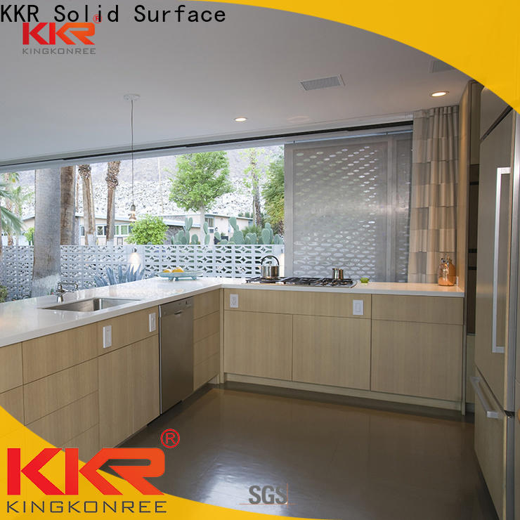 KKR Solid Surface long lasting quartz countertop for kitchen best manufacturer for promotion