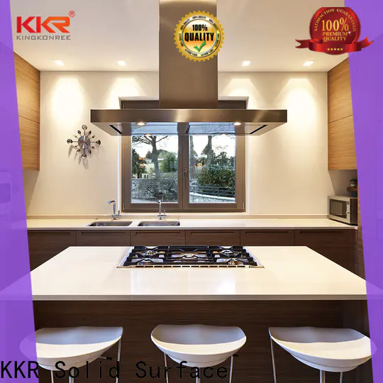 KKR Solid Surface top quality wholesale kitchen countertops bulks for indoor use