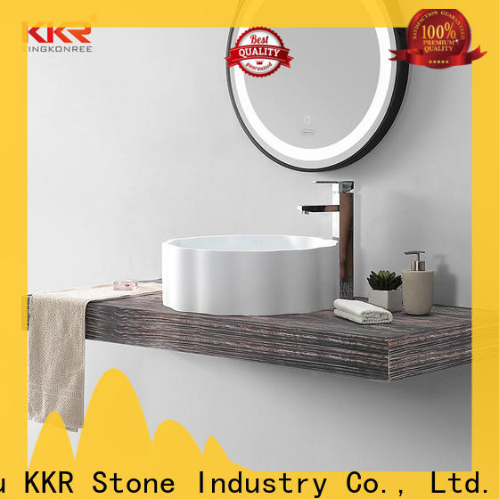 KKR Solid Surface undermount kitchen sink with good price bulk production