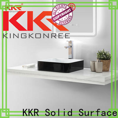 KKR Solid Surface factory price solid surface bathroom sinks factory for home
