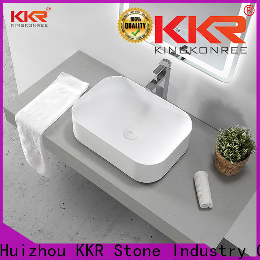 KKR Solid Surface quality countertop basin wholesale distributors with high cost performance