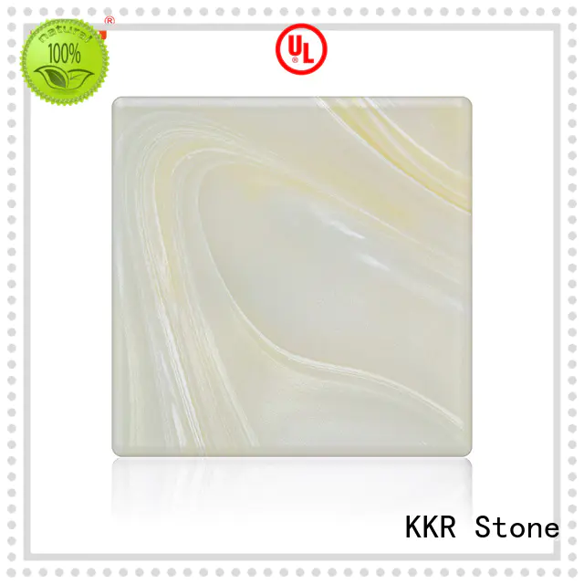 KKR Stone soild faux alabaster sheet at discount for entertainment