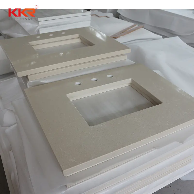 Custom Design Acrylic Solid Surface Countertop & Vanity Top KKR-VT003