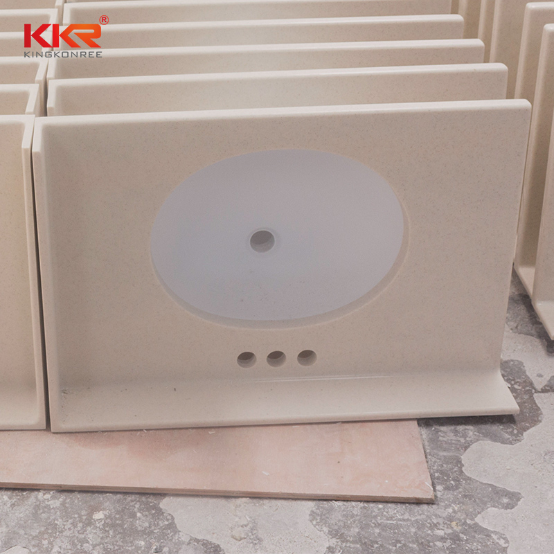 KKR Stone solid Surface vanity top bathroom supplier for kitchen tops-1