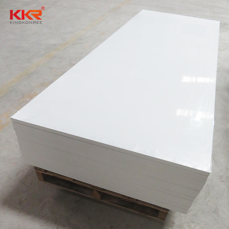 Royal White 100% Pure acrylic solid surface sheet KKR-M2700