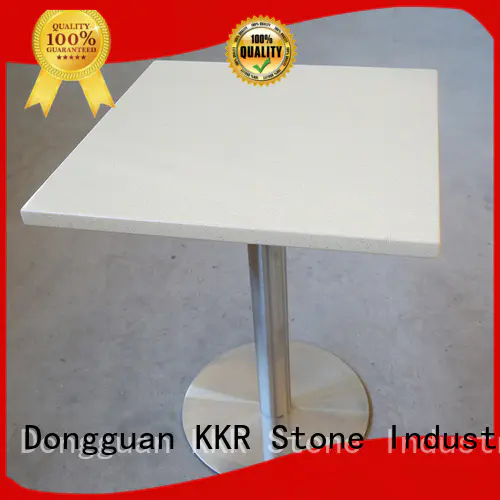 restaurant solid surface table marble KKR Stone