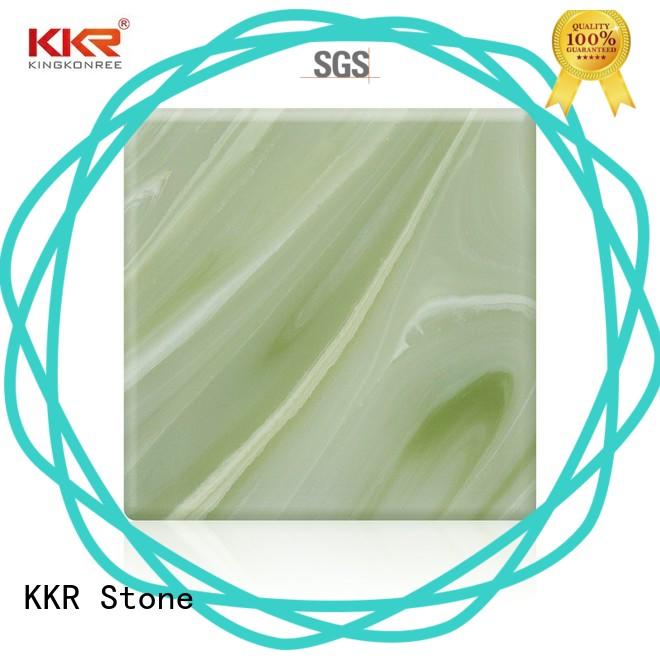 KKR Stone non-polluting faux alabaster sheet for wholesale for garden table