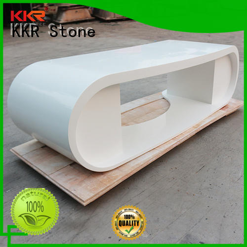 office solid surface reception desk acrylic for worktops KKR Stone