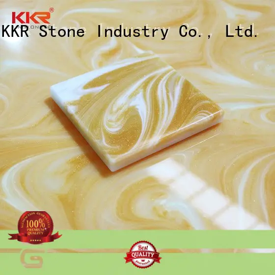 stone acrylic solid surface sheet prices bulk production for garden table KKR Stone