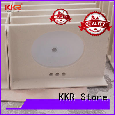 KKR Stone solid Surface vanity top bathroom supplier for kitchen tops