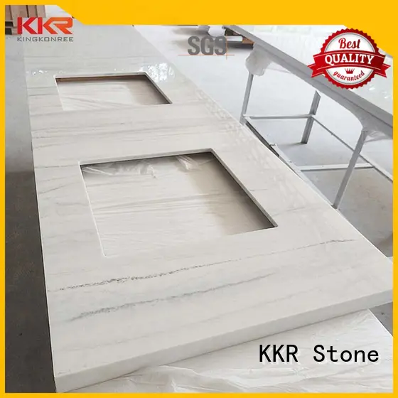 countertop vanity top bathroom solid for early education KKR Stone