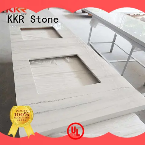 KKR Stone double solid surface countertop for table tops