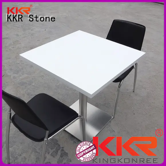 KKR Stone solid marble dining table round