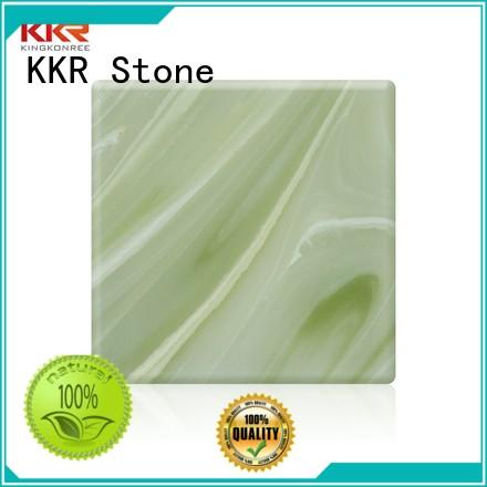 KKR Stone unique translucent solid surface free design for school building