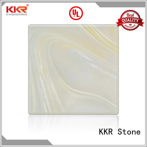 KKR Stone stone translucent solid surface material for garden table