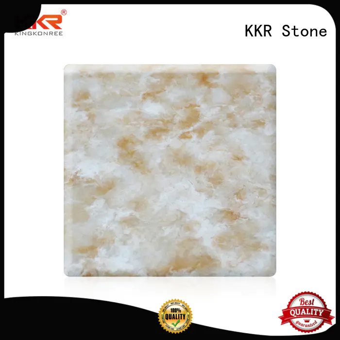 KKR Stone pattern corian solid surface sheet in good performance for entertainment