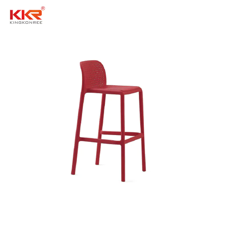 Modern High Quality Plastic Bar Chair With Foot Rest For Sale  KKR - PP - 173H