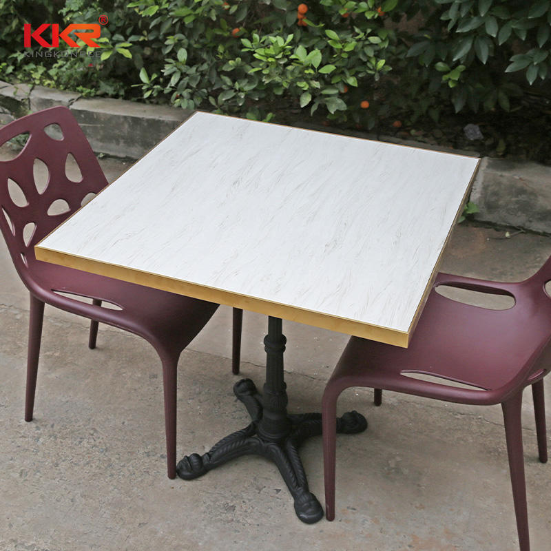 Artificial Stone Texture Marble Pattern Solid Surface Tables KKR-TP1