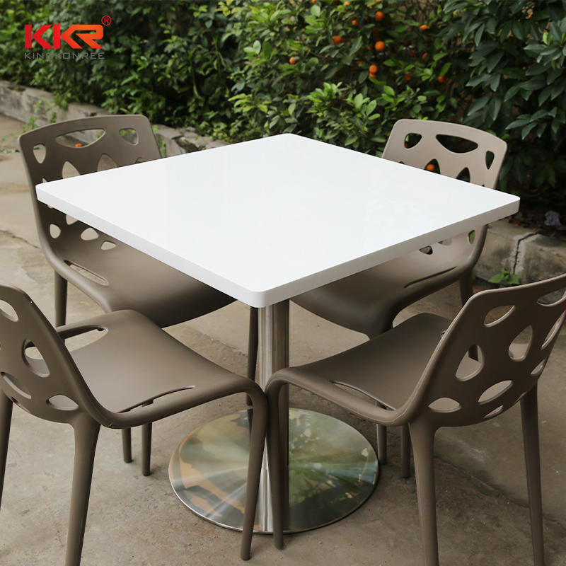 700x700mm Square Solid Surface Table KKR-TP3