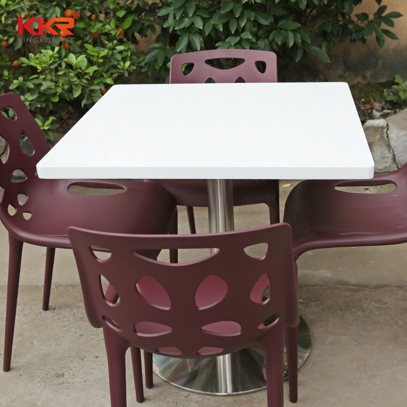 KKR Solid Surface artificial marble dining table supply for indoor use-1