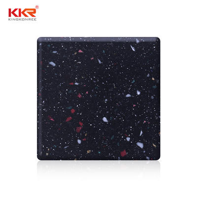 2440mm Black Chips Acrylic Solid Surface Sheets KKR-M1646