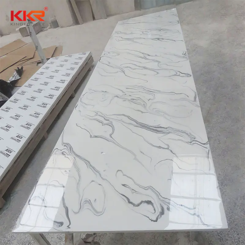 Veining Pattern Acrylic Marble Solid Surface Sheet KKR-M8820