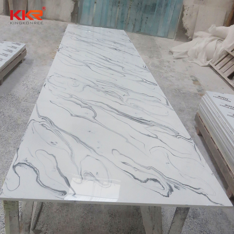 KKR Stone toxic free marble solid surface  manufacturer furniture set-2