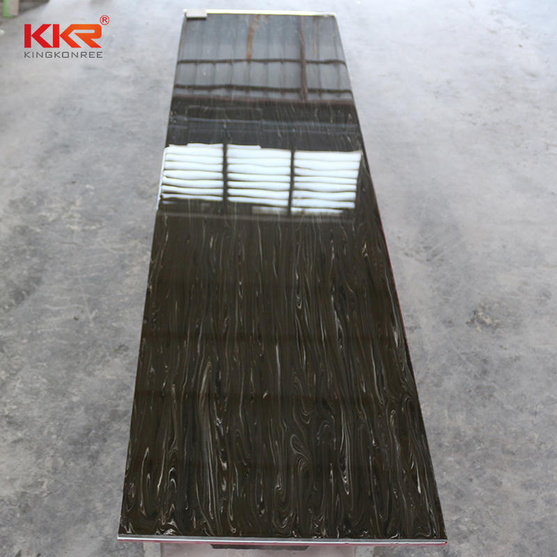 760mm Width Texture Marble Pattern Solid Surface Sheet KKR-M8821