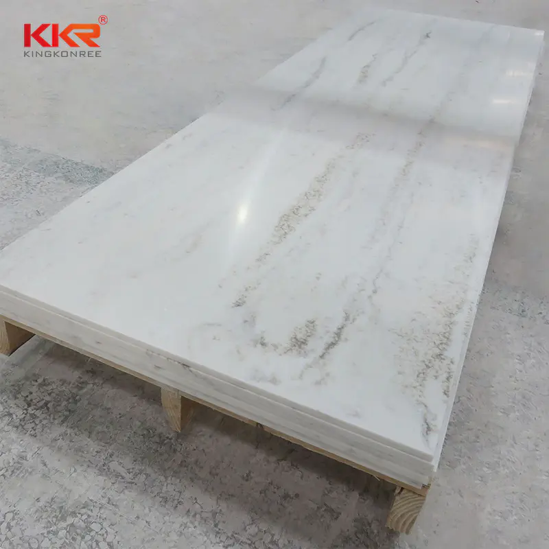 Modified Texture Marble Pattern Solid Surface Sheets KKR-M8826