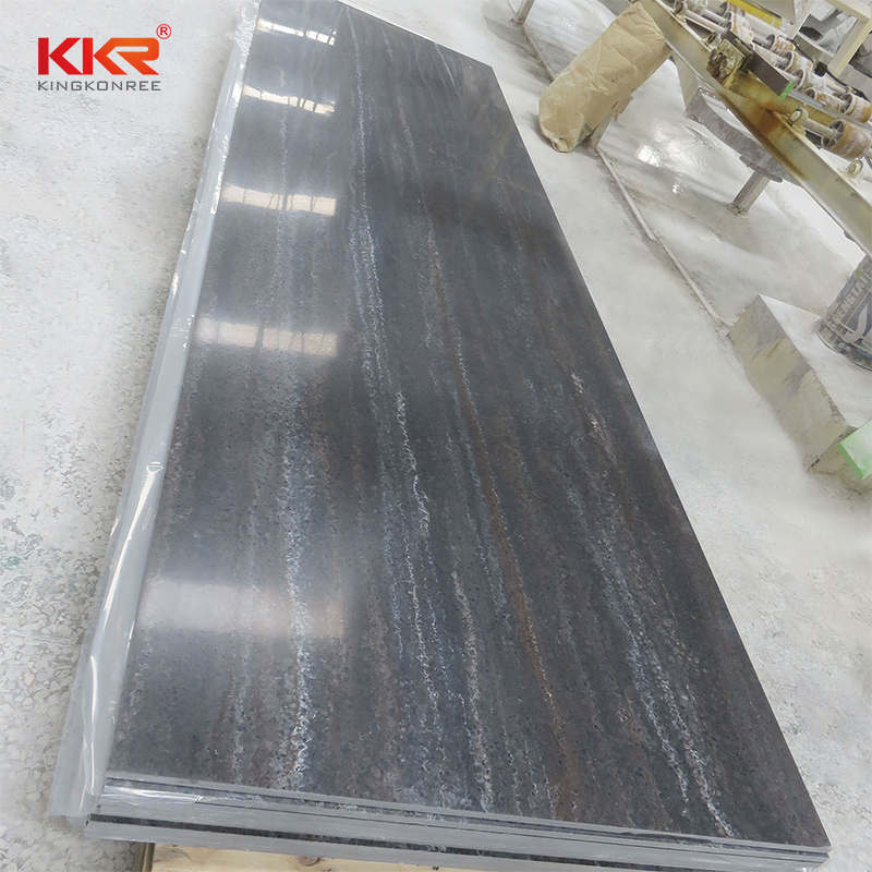 KKR Solid Surface top selling veined solid surface sheets personalized with high cost performance-2