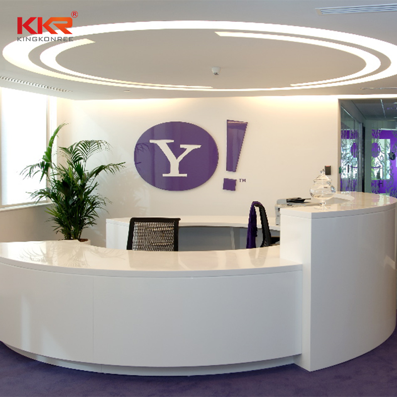 KKR Stone customize solid surface reception desk custom-design for kitchen tops-1