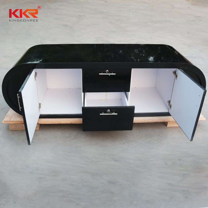 KKR Stone shape reception desk countertop for entertainment-2