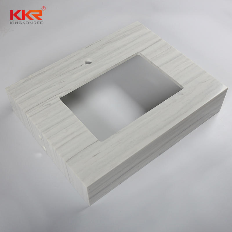 Texture Pattern Artificial Marble Solid Surface Bathroom Vanity Top - Solid Surface Bathroom Countertop 02