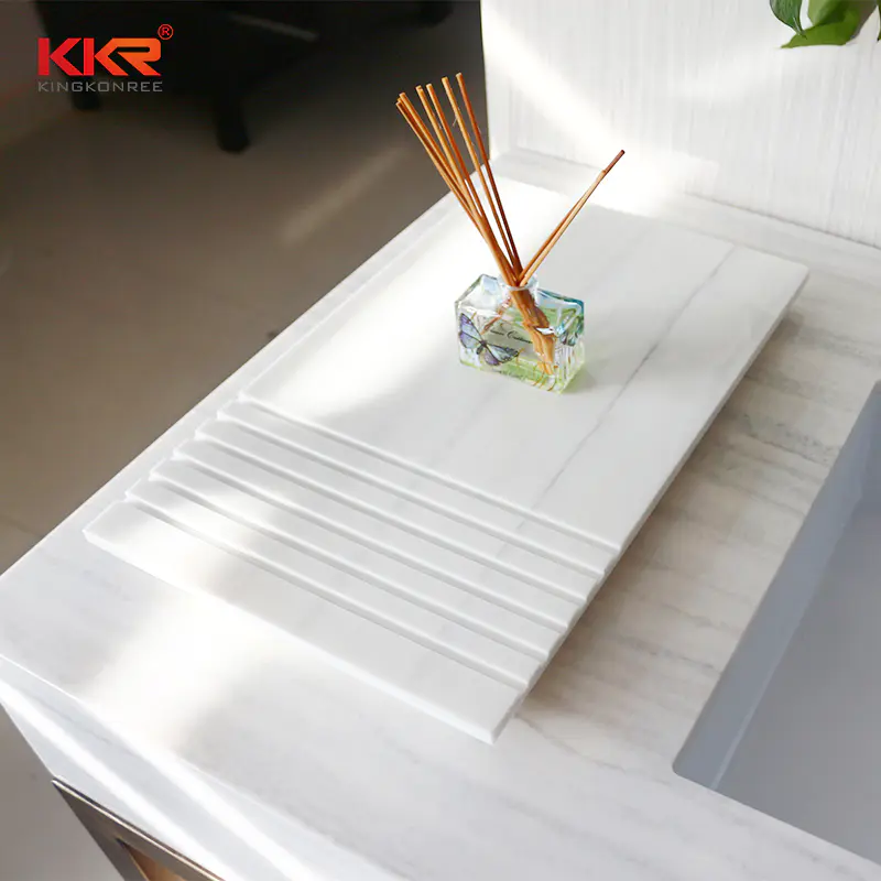 Marble Pattern Solid Surface Bathroom Tray TRAY 01