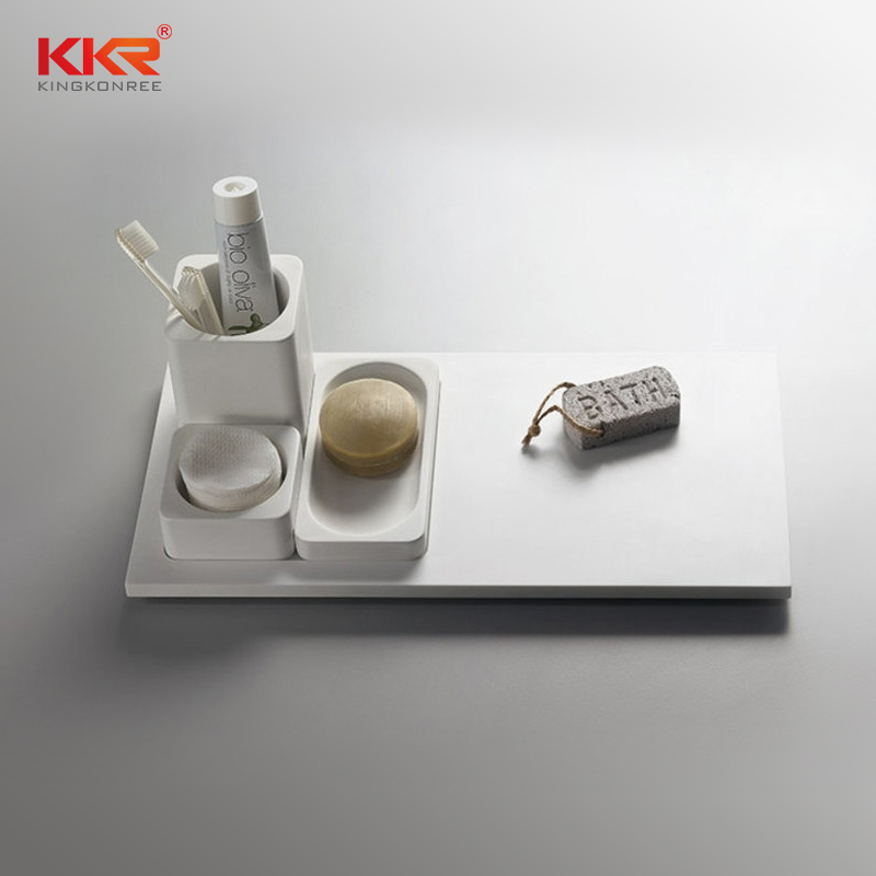 KKR Stone pattern acrylic bathroom shelf wholesale for home-1