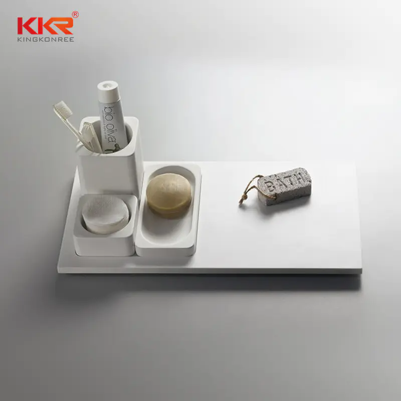 Artificial Stone Acrylic Solid Surface Bathroom Tray - TRAY 03