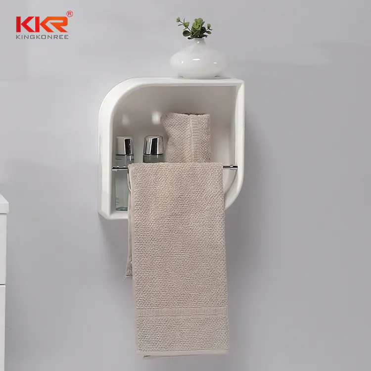 Unique Design Acrylic Solid Surface Bathroom Shelf KKR-1072