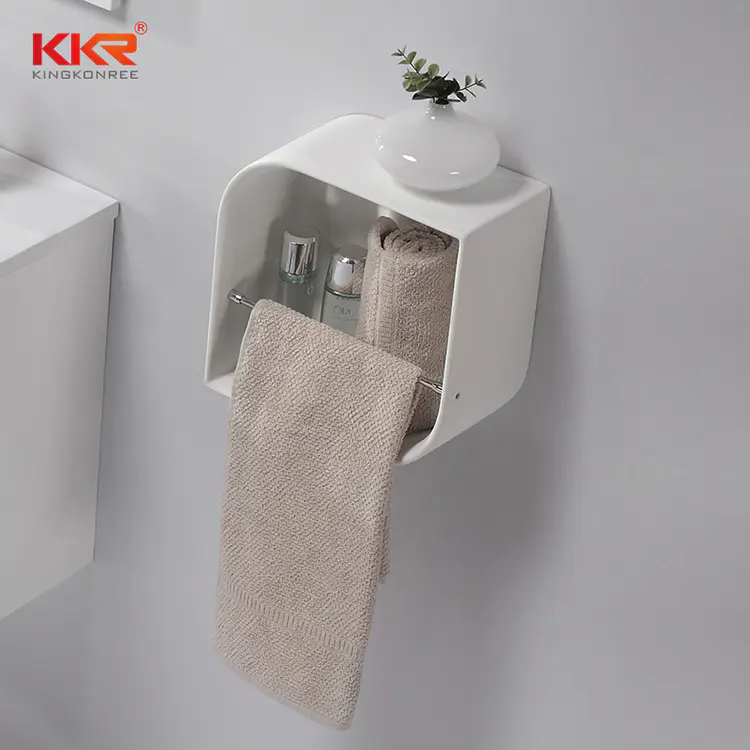 Unique Design Acrylic Solid Surface Bathroom Shelf KKR-1072