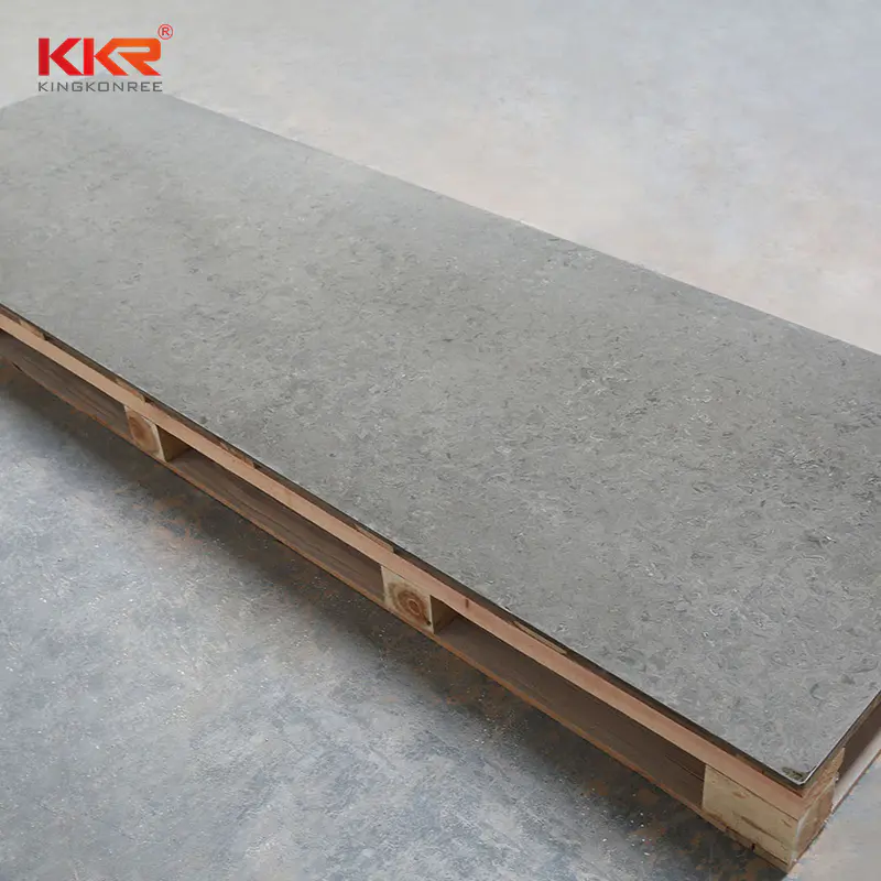 2440mm Length Acrylic Stone Marble Pattern Solid Surface Sheet KKR-M5803