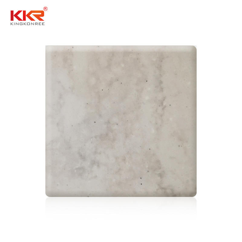 3050mm Length Artificial Stone Texture Marble Pattern Solid Surface Sheets KKR-M6801