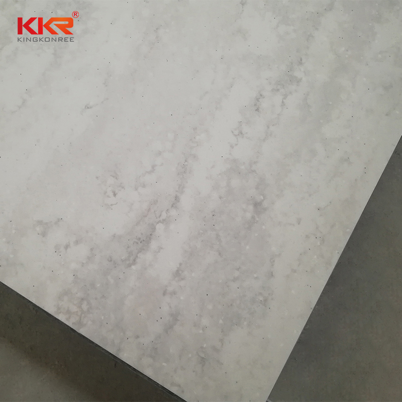 3050mm Length Artificial Stone Texture Marble Pattern Solid Surface Sheets KKR-M6801