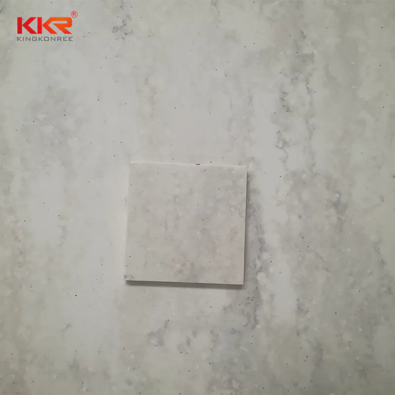 3050mm Length Artificial Stone Texture Marble Pattern Solid Surface Sheets KKR-M6801