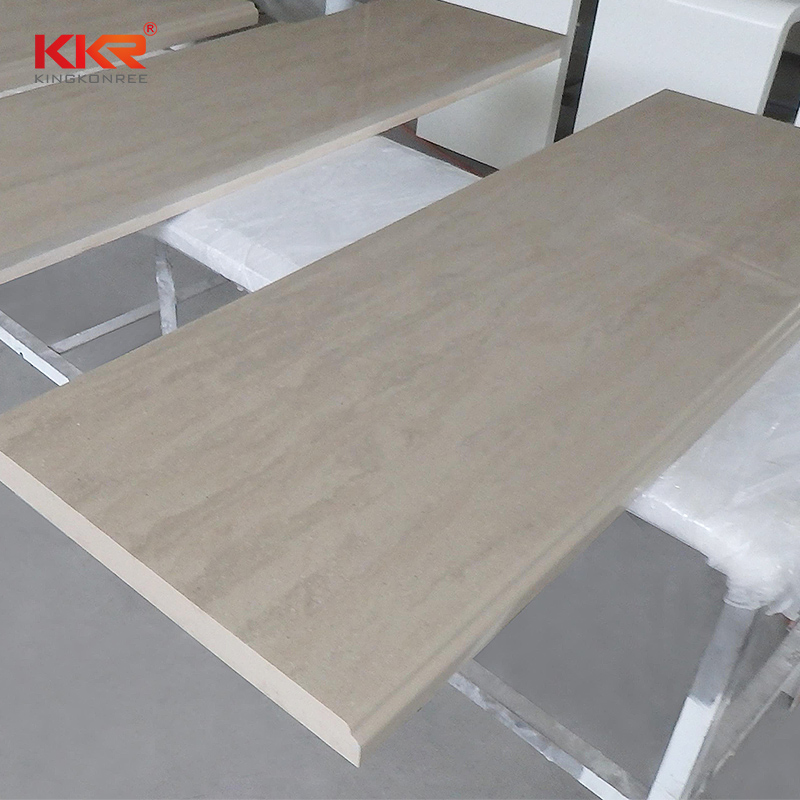 3660mm Length Artificial Stone Marble Color Solid Surface Sheet KKR-M6804