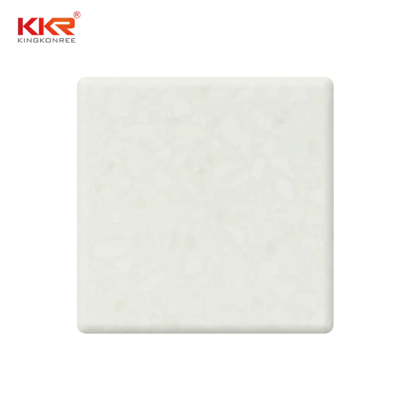 Antarctica Color White Acrylic Solid Surface Sheet With Grains KKR-M1651
