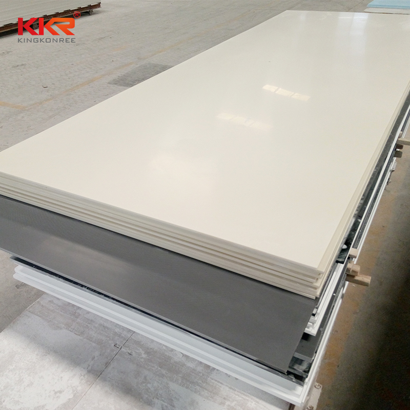 Bone Color 12mm Thickness Artificial Stone Solid Surface Sheets KKR-M1679