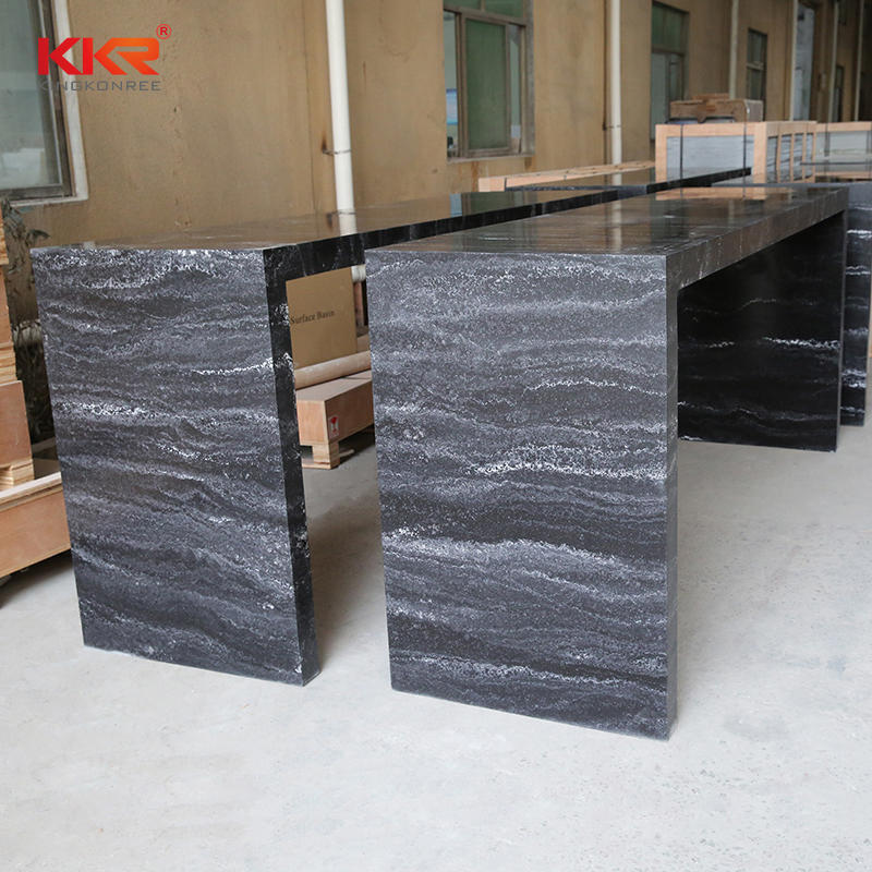 Texture marble pattern solid surface modern bar counter top