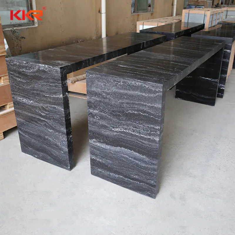 Texture marble pattern solid surface modern bar counter top